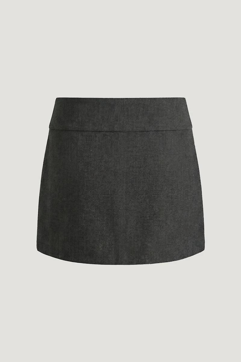 Wide Waistband Mini Skort