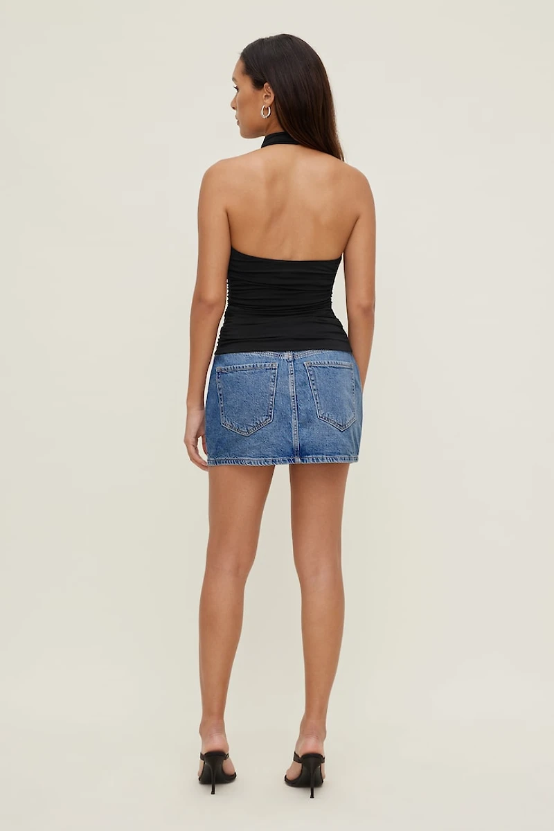Gia Denim Mini Skort
