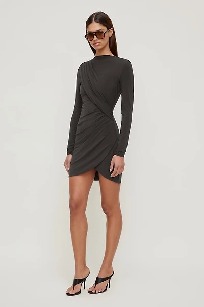 Sculpt Draped Mini Dress