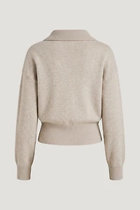 Audrey Cinched Polo Sweater