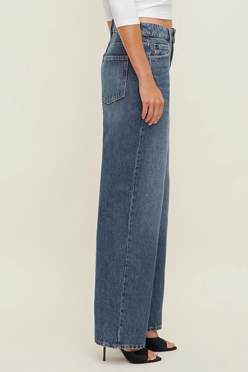 Mika Mid Rise Relaxed Straight Leg Jeans