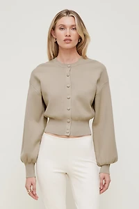 Balloon Sleeve Cardigan