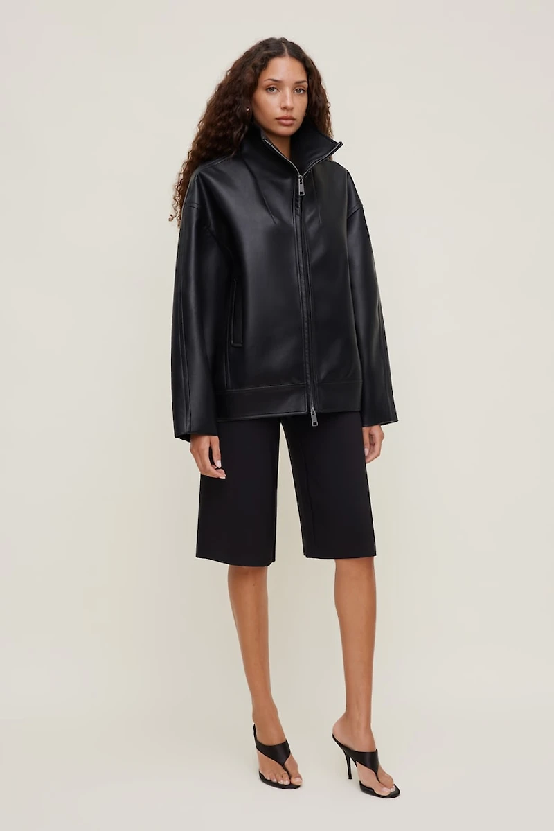 Cocoon Faux Leather Jacket