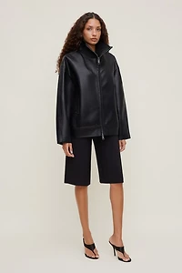 Cocoon Faux Leather Jacket