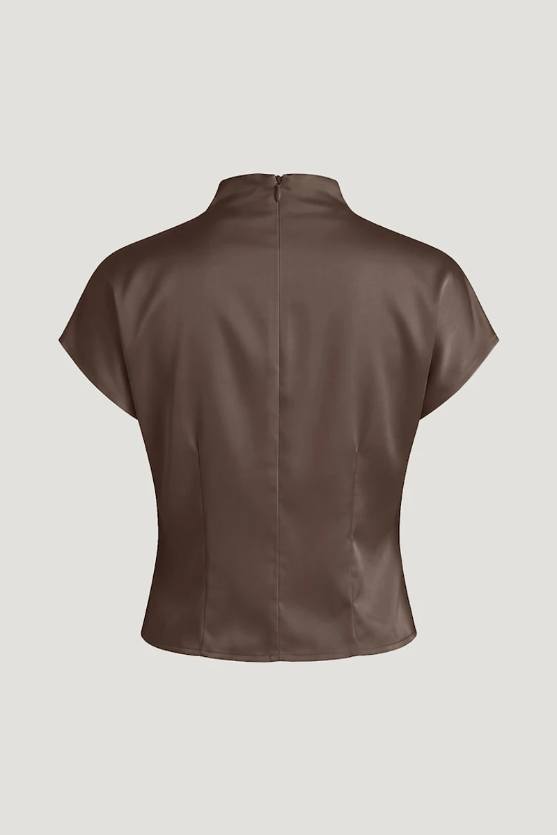Ella Layered Satin Blouse