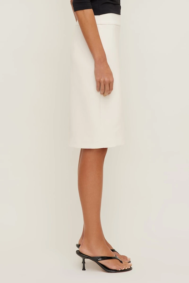 Crepe Midi Skirt