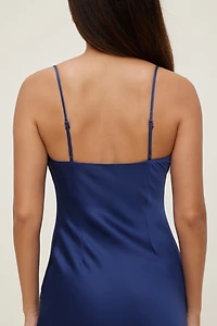 Lucia Satin Maxi Slip Dress