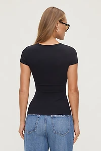 T-shirt à col rond Rumi
