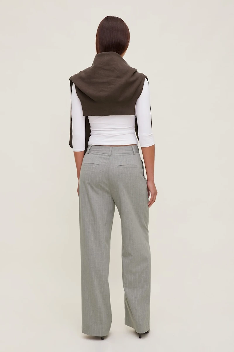 Alex Pinstripe Wide Leg Pants