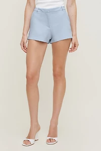 Fitted Mid Rise Shorts