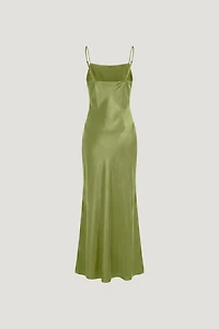 Lucia Satin Maxi Slip Dress