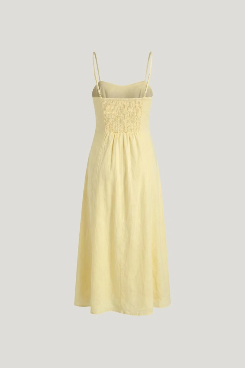 Belle Linen Midi Dress
