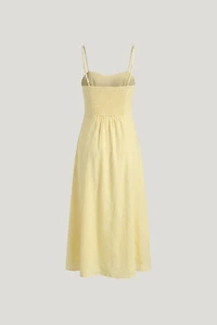 Belle Linen Midi Dress