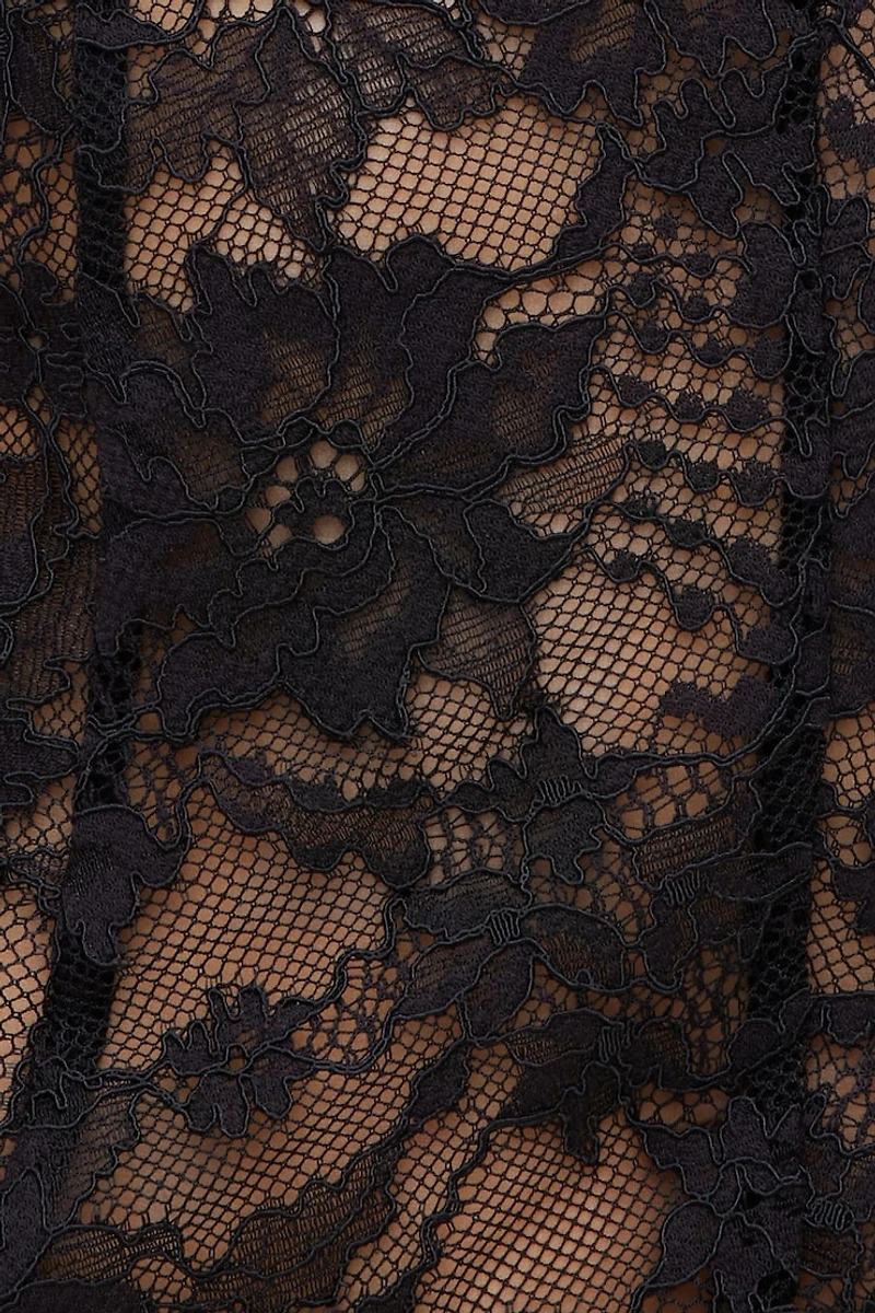 Lace Short Sleeve Blouse