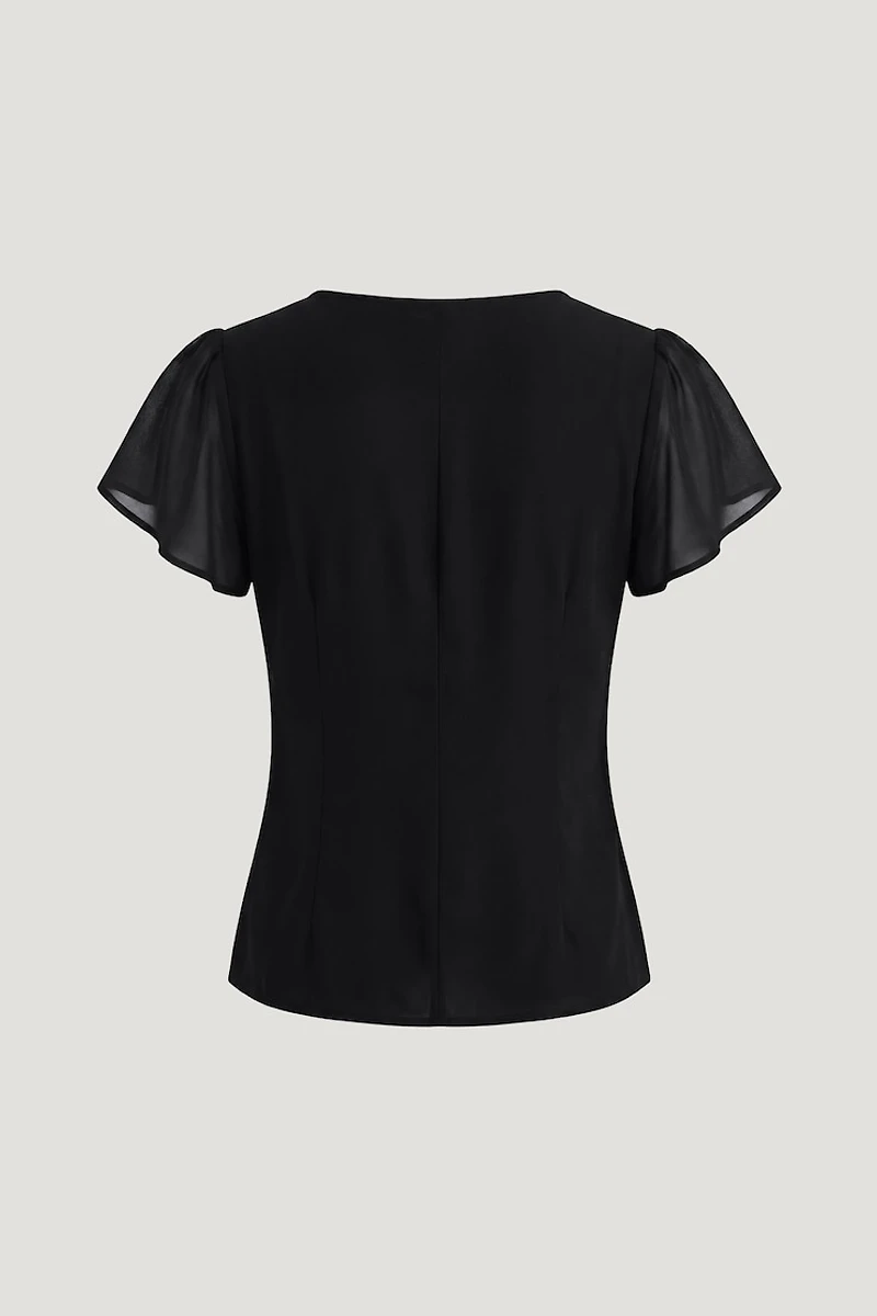 Flutter Sleeve Blouse