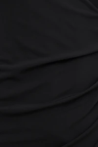 Robe maxi sculptante à collier intégré
