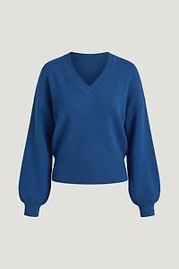 Cinched V Neck Sweater