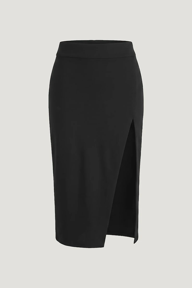 Crepe Midi Skirt