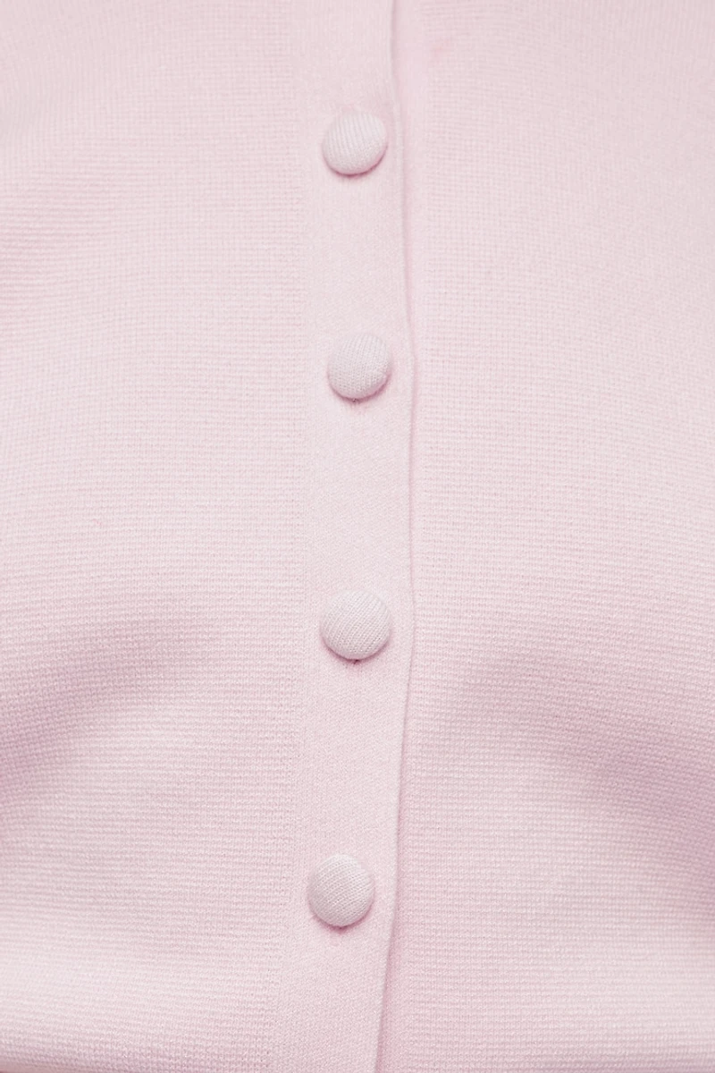 Cardigan à manches bouffantes