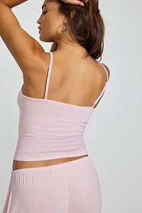 Sheer Ribbed Cami Top