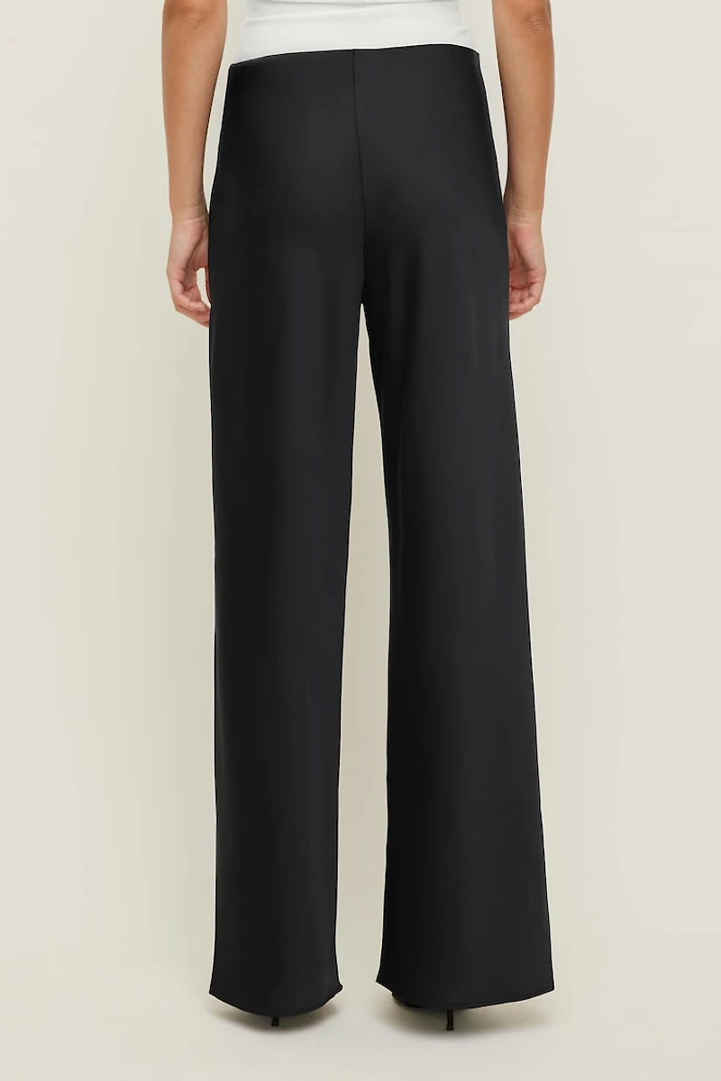 Pantalon en satin à jambe large Izzy