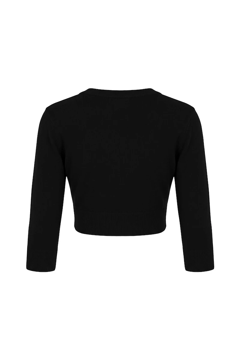 Ultra Cropped Cardigan Long Sleeve Top