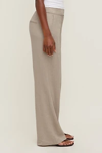 Pantalon à jambe droite Yasmin en lin