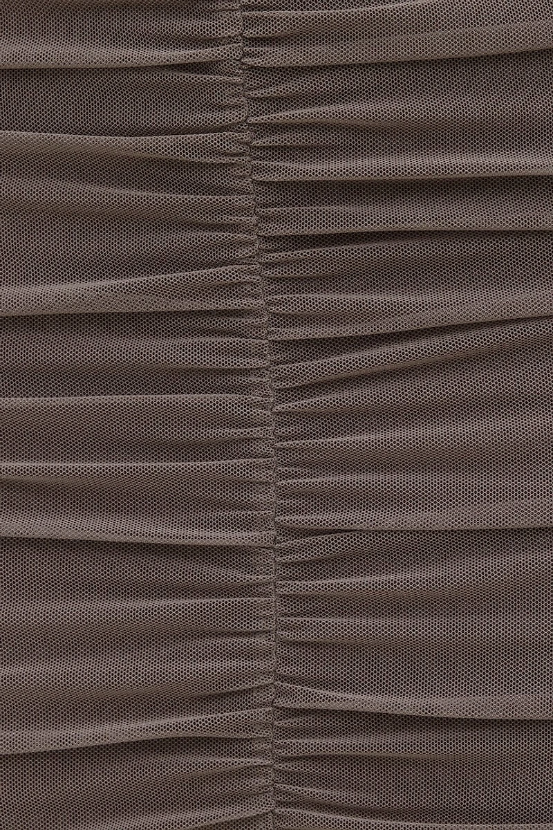 Jupe maxi froncée en maille