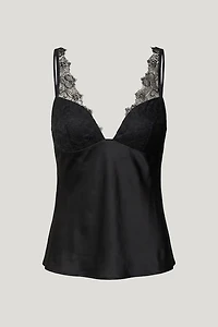 Satin Lace Cami Top