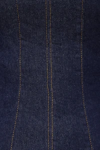 Haut à basque en denim