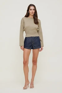 Chandail cintré à col bateau