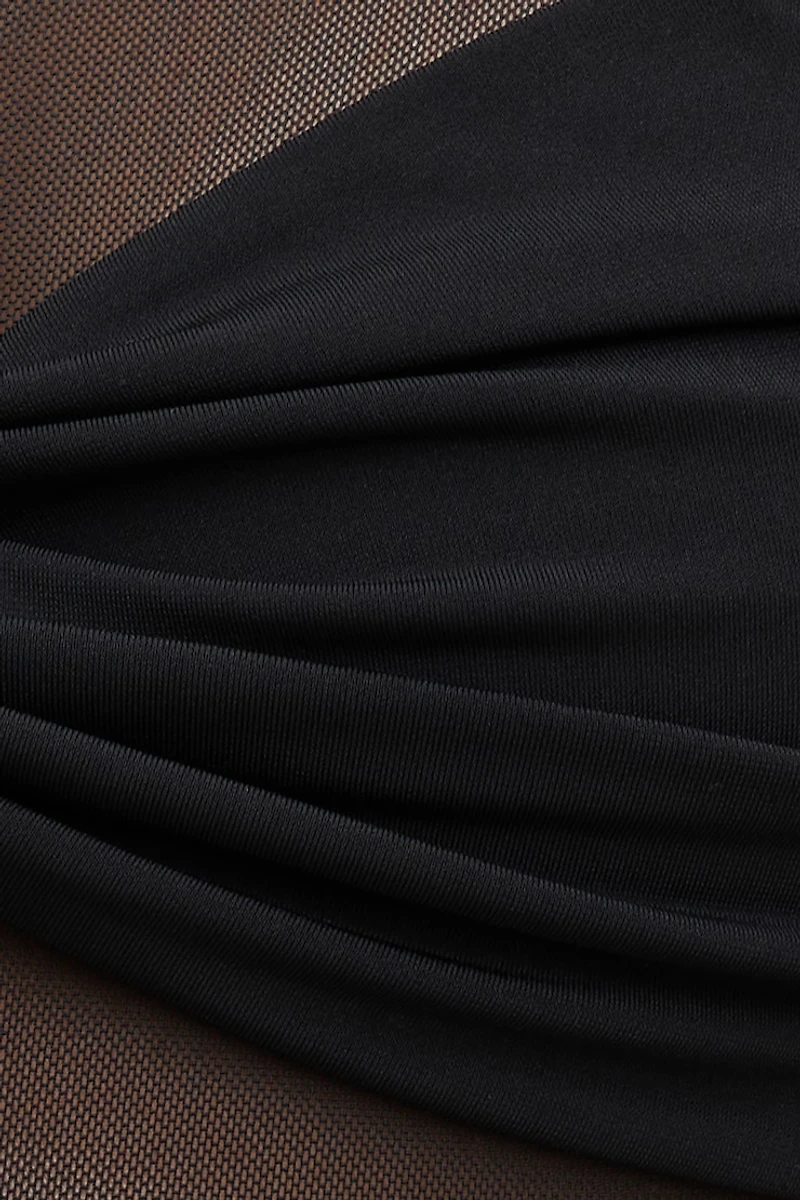 Justaucorps en maille diaphane