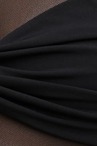 Justaucorps en maille diaphane