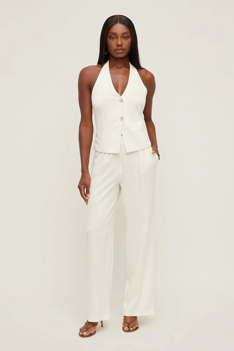Linen Halter Vest