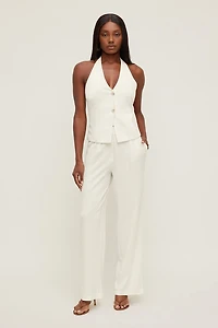 Linen Halter Vest