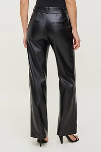 Camelia Straight Leg Faux Leather Pants