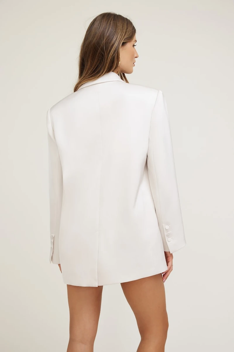 Veston ample en satin Noa