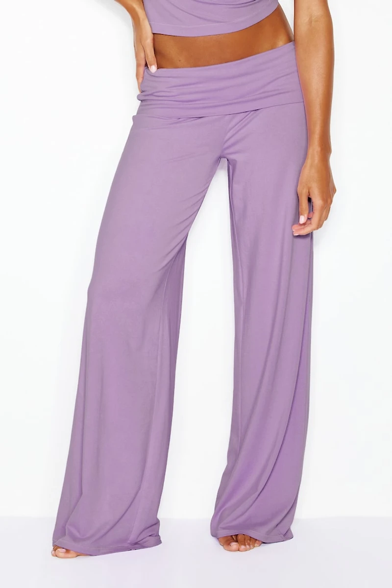 Modal Foldover Pants