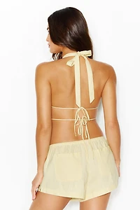 Linen Flyaway Halter Top