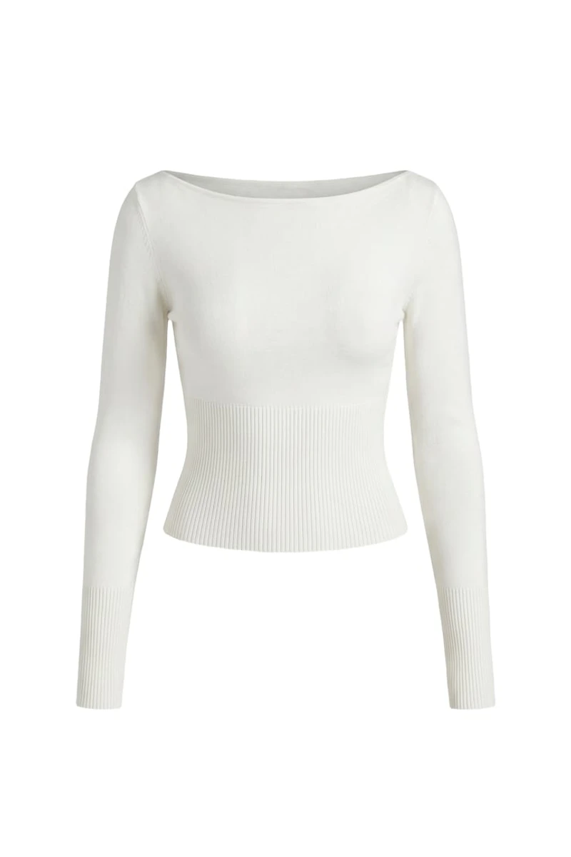 Ryan Fitted Boatneck Sweater