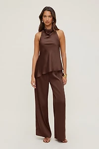 Leo Satin Wide Leg Pants