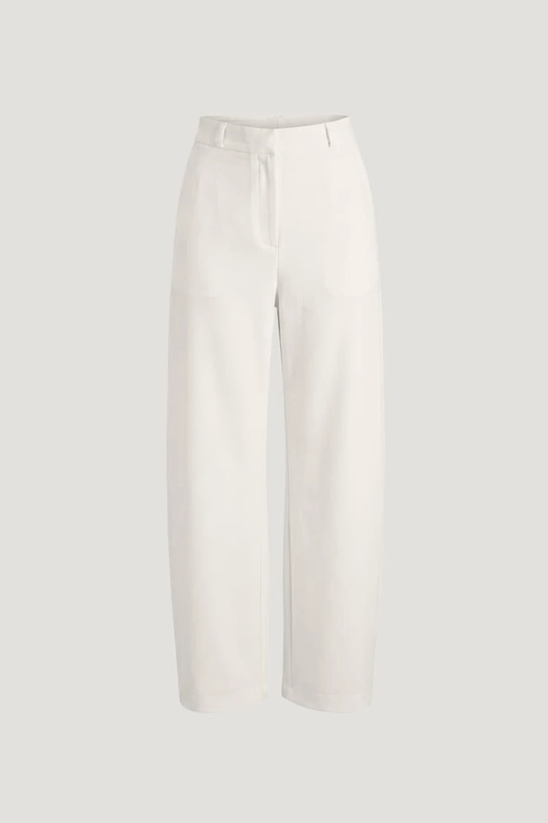 Andie Mid Rise Barrel Leg Pants