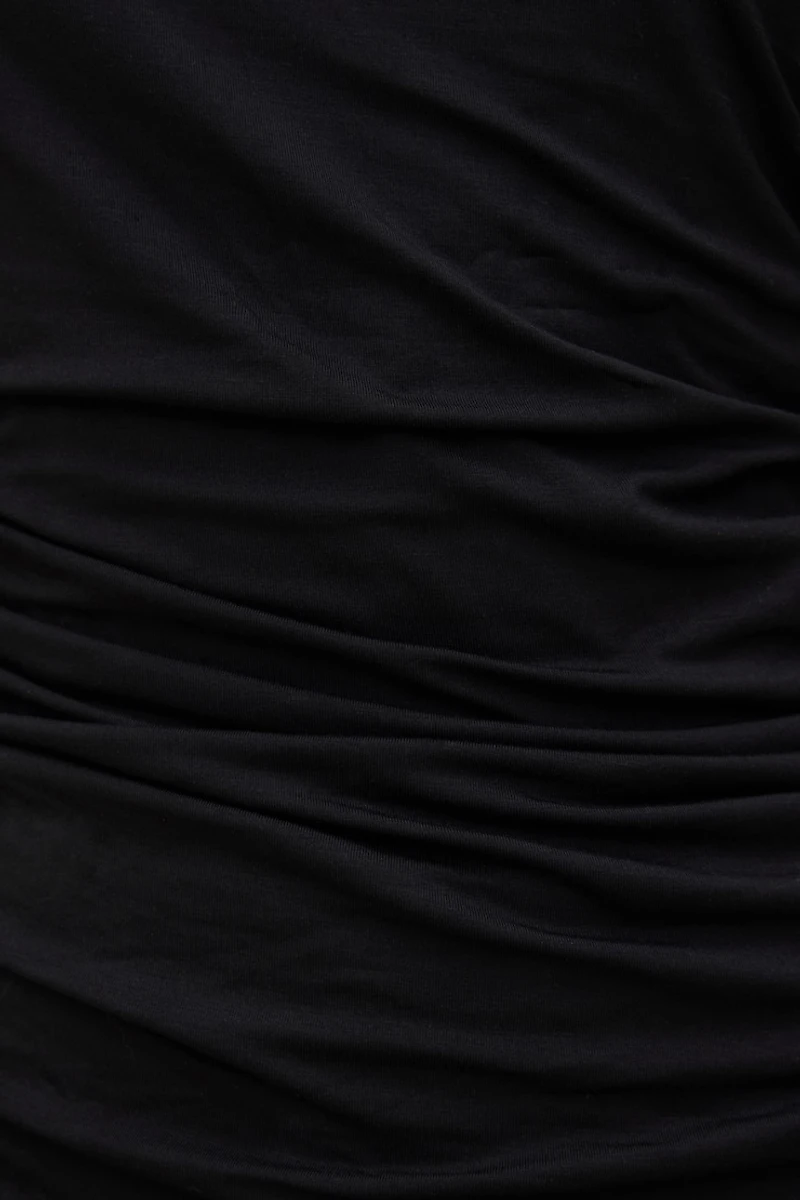 Draped Long Sleeve Top