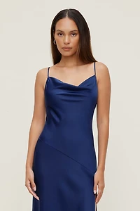 Lucia Satin Maxi Slip Dress