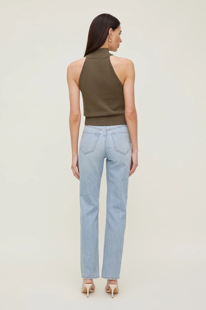 Camisole en tricot à col roulé