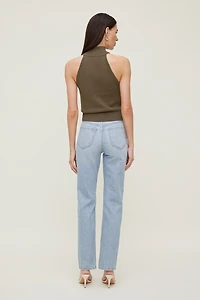 Camisole en tricot à col roulé