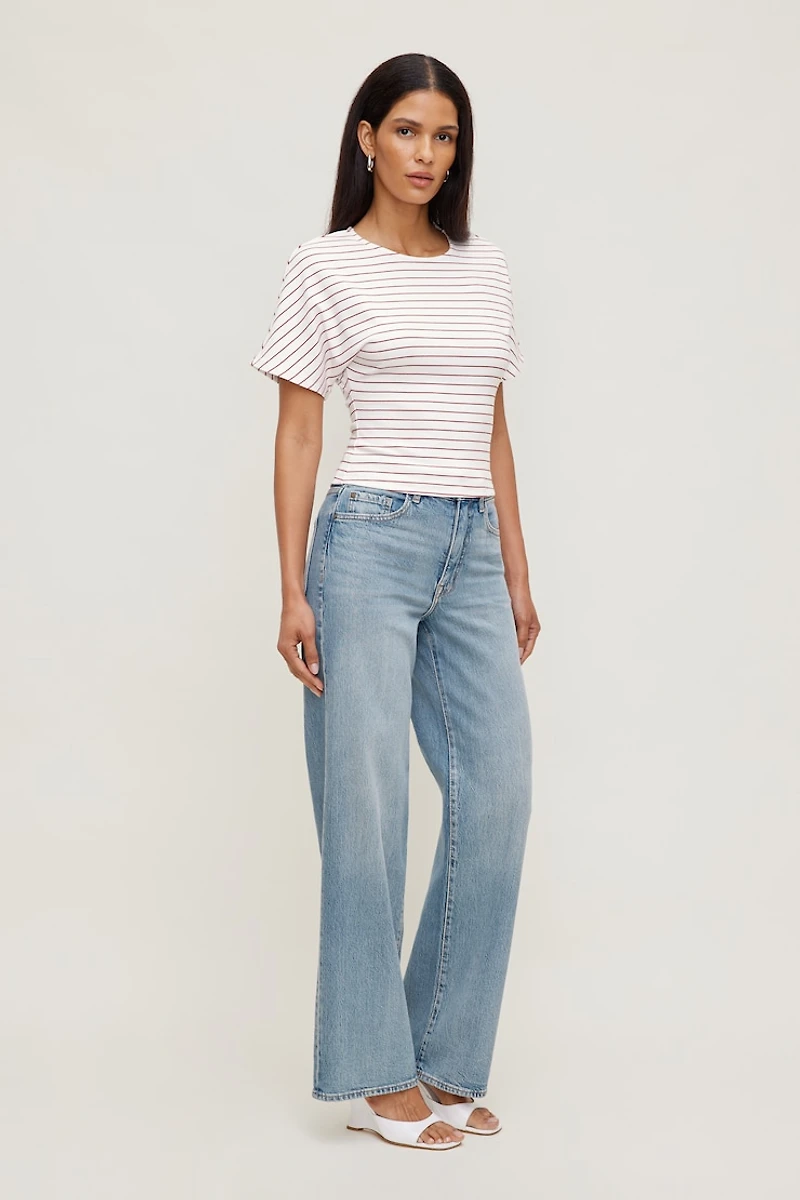 Andrea Striped Cotton T Shirt