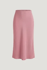 Delila Satin Midi Skirt