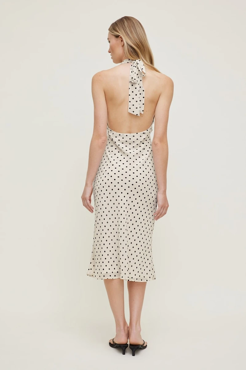 Elena Halter Midi Dress