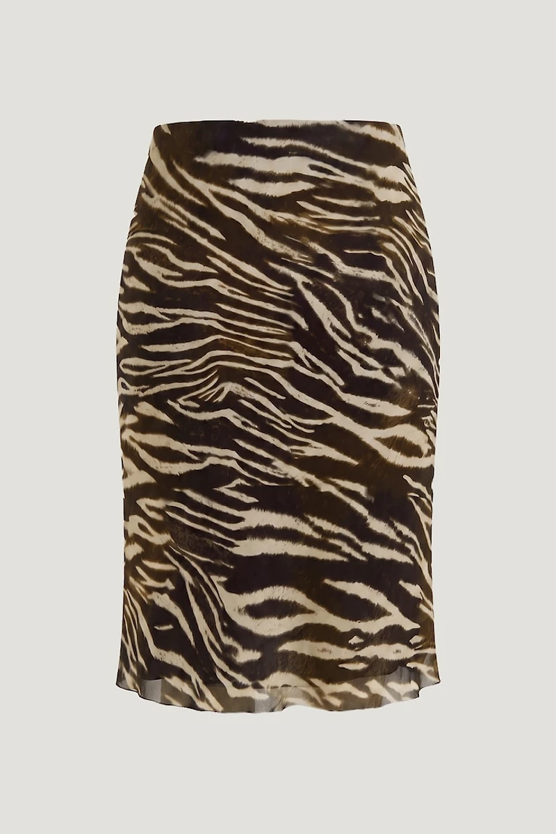 Esther Georgette Midi Skirt